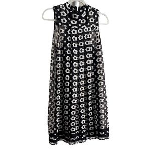 Anthropologie Mod Black and White Mini dress